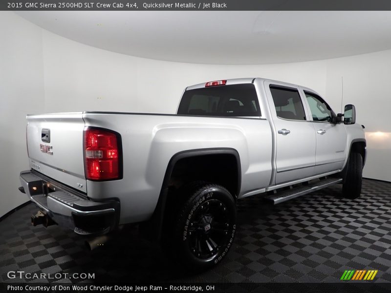 Quicksilver Metallic / Jet Black 2015 GMC Sierra 2500HD SLT Crew Cab 4x4