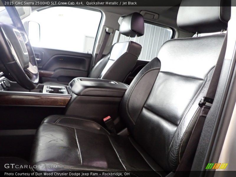 Quicksilver Metallic / Jet Black 2015 GMC Sierra 2500HD SLT Crew Cab 4x4