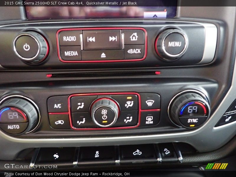 Controls of 2015 Sierra 2500HD SLT Crew Cab 4x4