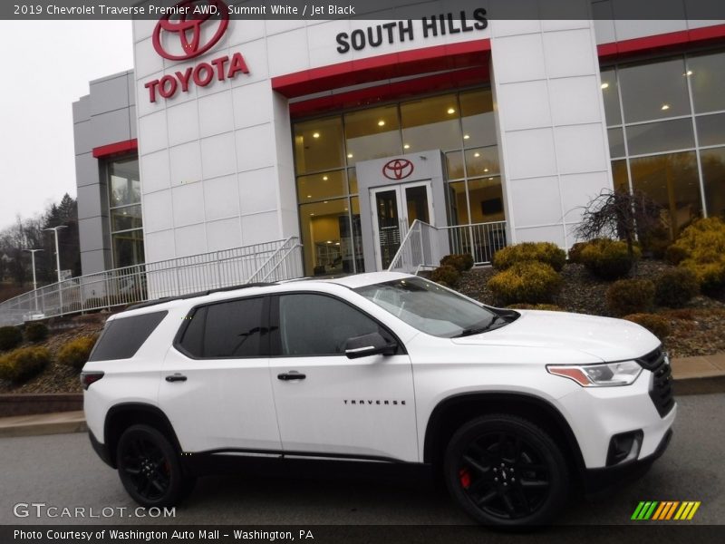 Summit White / Jet Black 2019 Chevrolet Traverse Premier AWD