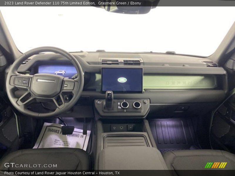 Dashboard of 2023 Defender 110 75th Limited Edition