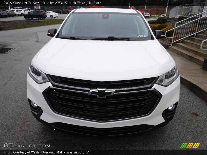 Summit White / Jet Black 2019 Chevrolet Traverse Premier AWD