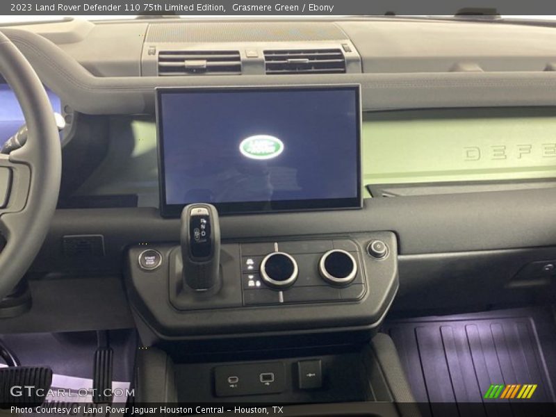 Controls of 2023 Defender 110 75th Limited Edition