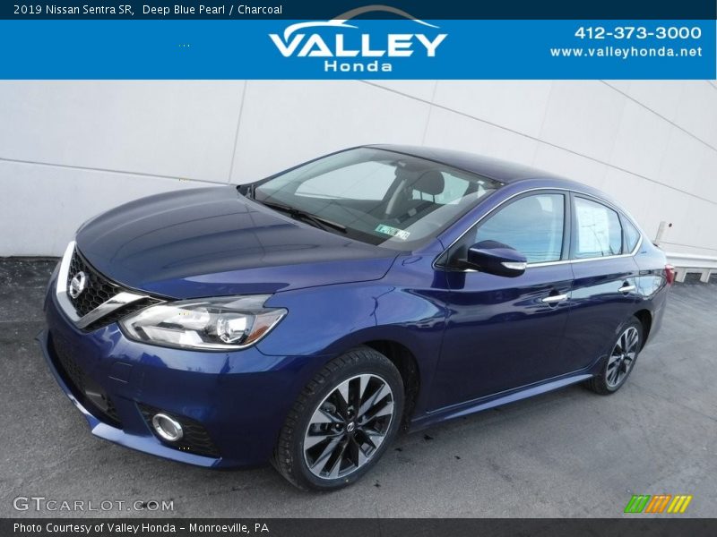 Deep Blue Pearl / Charcoal 2019 Nissan Sentra SR