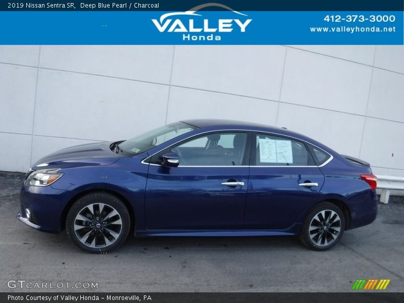 Deep Blue Pearl / Charcoal 2019 Nissan Sentra SR