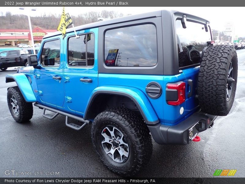 Hydro Blue Pearl / Black 2022 Jeep Wrangler Unlimited Rubicon 4x4