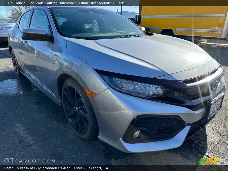 Lunar Silver Metallic / Black 2019 Honda Civic Sport Touring Hatchback