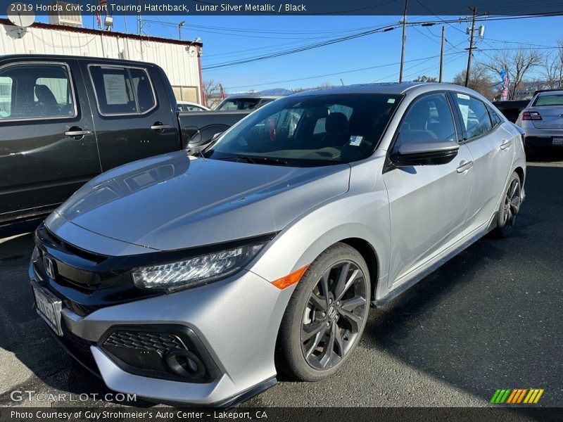 Lunar Silver Metallic / Black 2019 Honda Civic Sport Touring Hatchback