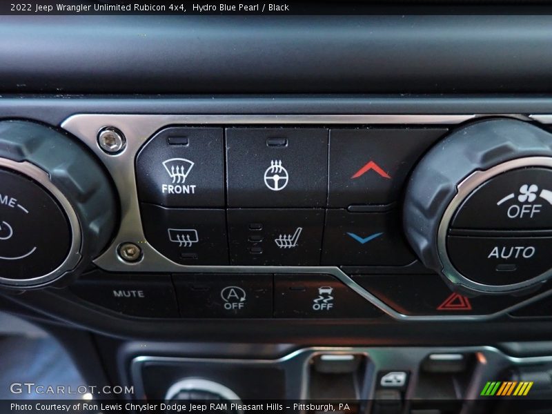 Hydro Blue Pearl / Black 2022 Jeep Wrangler Unlimited Rubicon 4x4