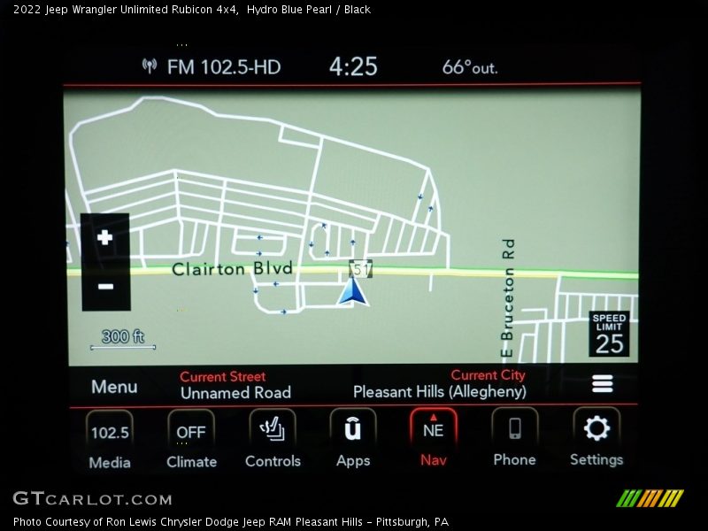 Navigation of 2022 Wrangler Unlimited Rubicon 4x4
