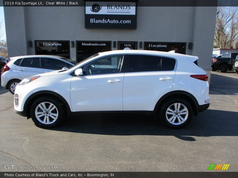 Clear White / Black 2019 Kia Sportage LX