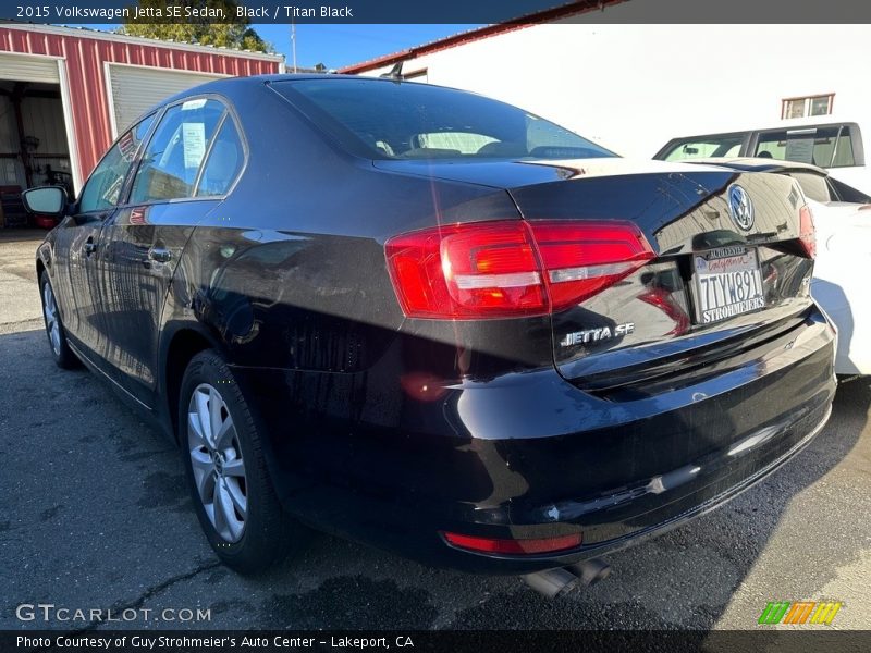 Black / Titan Black 2015 Volkswagen Jetta SE Sedan