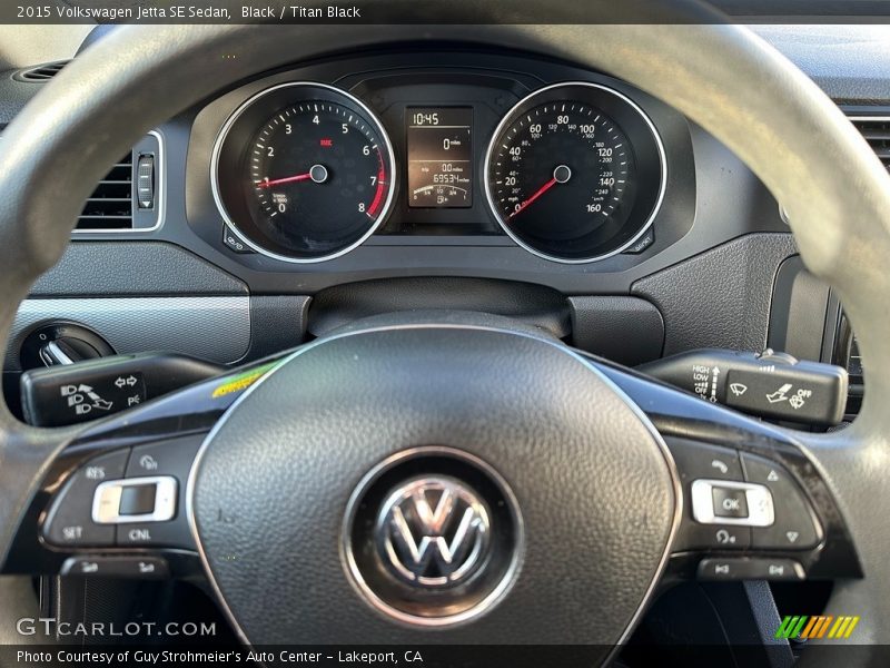 Black / Titan Black 2015 Volkswagen Jetta SE Sedan