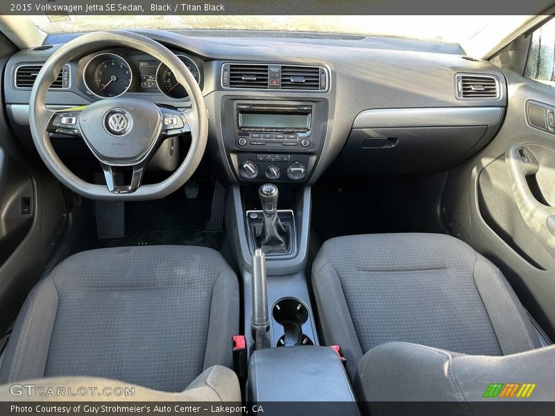 Black / Titan Black 2015 Volkswagen Jetta SE Sedan