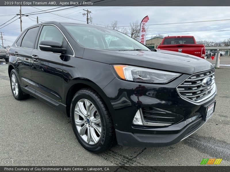 Agate Black / Ebony 2019 Ford Edge Titanium AWD