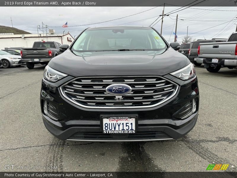 Agate Black / Ebony 2019 Ford Edge Titanium AWD