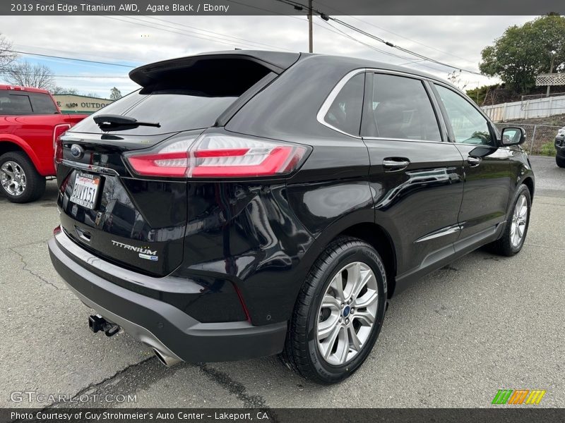 Agate Black / Ebony 2019 Ford Edge Titanium AWD