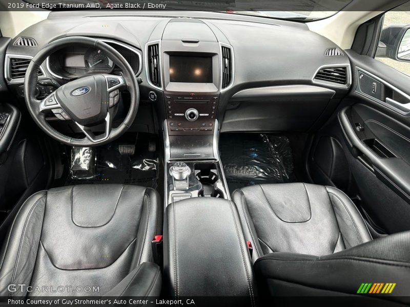 Agate Black / Ebony 2019 Ford Edge Titanium AWD