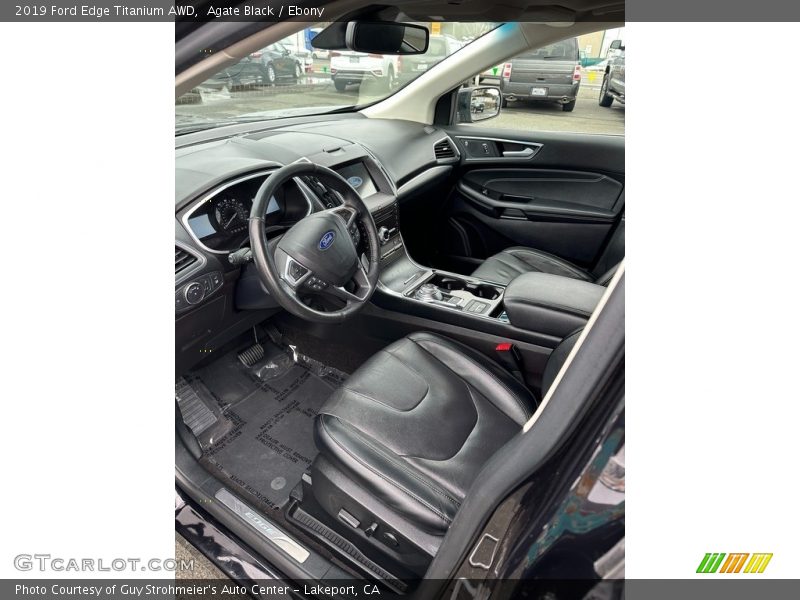 Agate Black / Ebony 2019 Ford Edge Titanium AWD