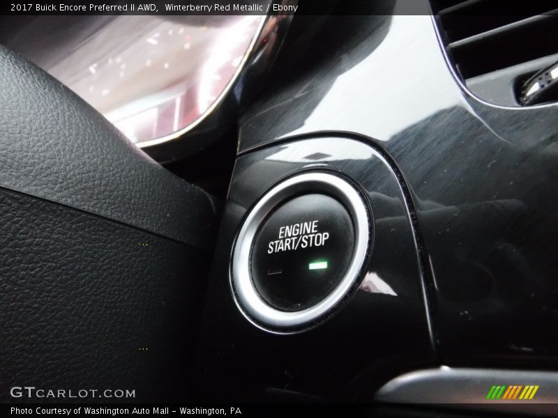 Winterberry Red Metallic / Ebony 2017 Buick Encore Preferred II AWD