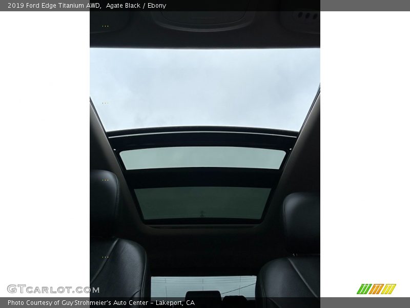 Agate Black / Ebony 2019 Ford Edge Titanium AWD