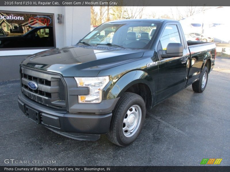 Green Gem / Medium Earth Gray 2016 Ford F150 XL Regular Cab
