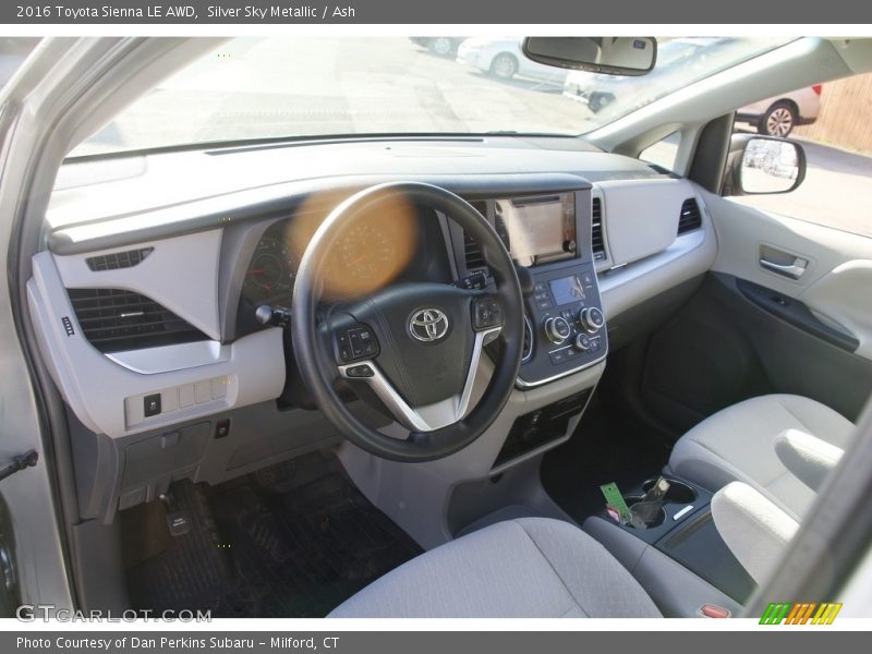 Silver Sky Metallic / Ash 2016 Toyota Sienna LE AWD