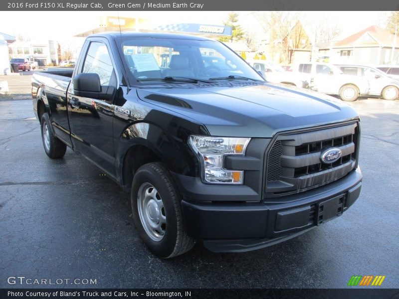 Green Gem / Medium Earth Gray 2016 Ford F150 XL Regular Cab