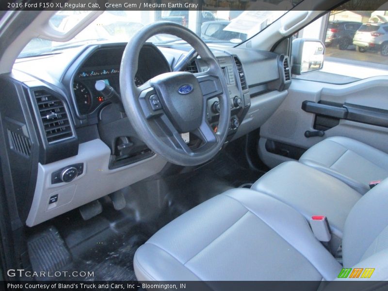 Green Gem / Medium Earth Gray 2016 Ford F150 XL Regular Cab