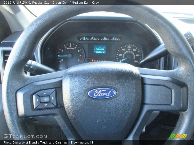 Green Gem / Medium Earth Gray 2016 Ford F150 XL Regular Cab