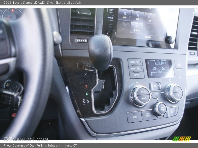 Silver Sky Metallic / Ash 2016 Toyota Sienna LE AWD