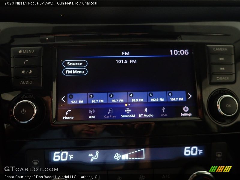 Gun Metallic / Charcoal 2020 Nissan Rogue SV AWD