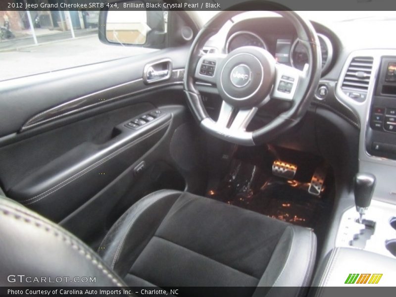 Brilliant Black Crystal Pearl / Black 2012 Jeep Grand Cherokee SRT8 4x4