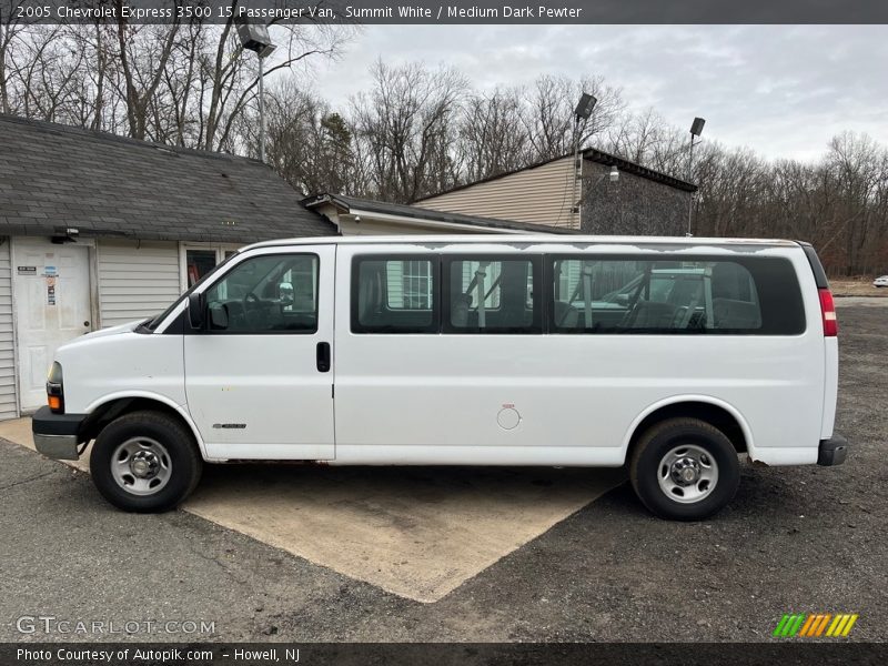 Summit White / Medium Dark Pewter 2005 Chevrolet Express 3500 15 Passenger Van