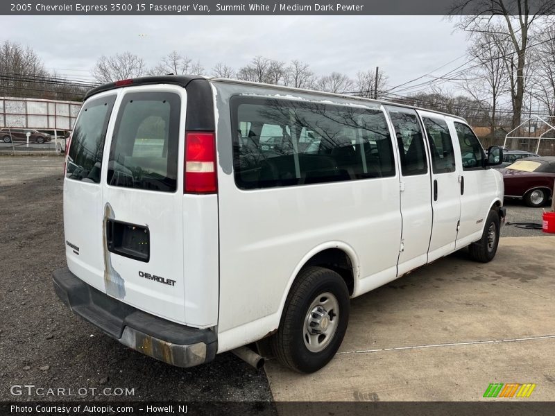 Summit White / Medium Dark Pewter 2005 Chevrolet Express 3500 15 Passenger Van