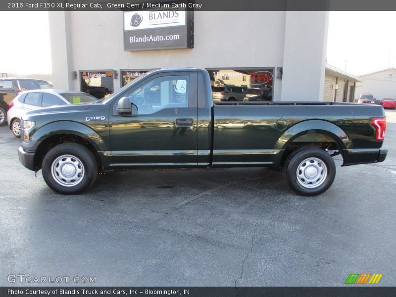 Green Gem / Medium Earth Gray 2016 Ford F150 XL Regular Cab