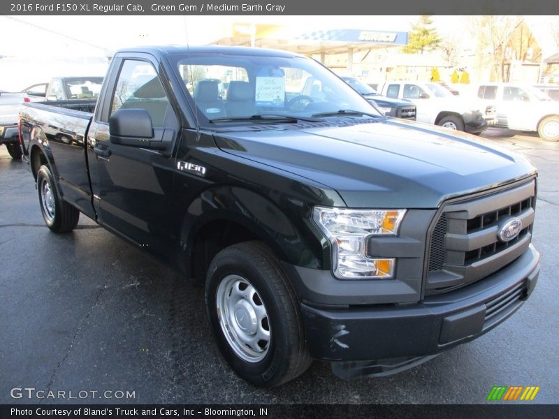 Green Gem / Medium Earth Gray 2016 Ford F150 XL Regular Cab