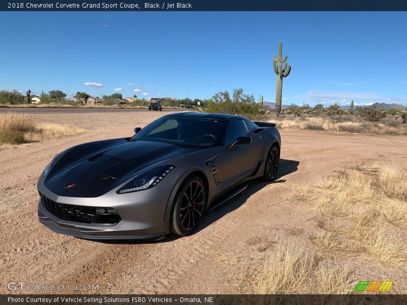 Black / Jet Black 2018 Chevrolet Corvette Grand Sport Coupe