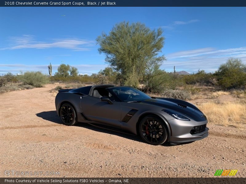 Black / Jet Black 2018 Chevrolet Corvette Grand Sport Coupe