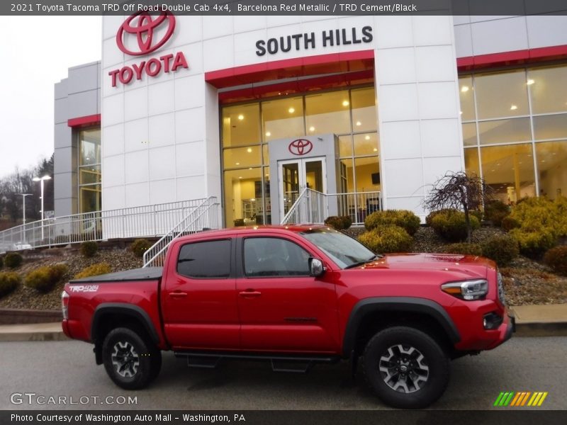 Barcelona Red Metallic / TRD Cement/Black 2021 Toyota Tacoma TRD Off Road Double Cab 4x4