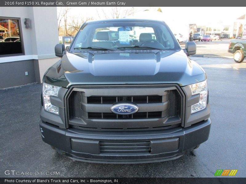 Green Gem / Medium Earth Gray 2016 Ford F150 XL Regular Cab