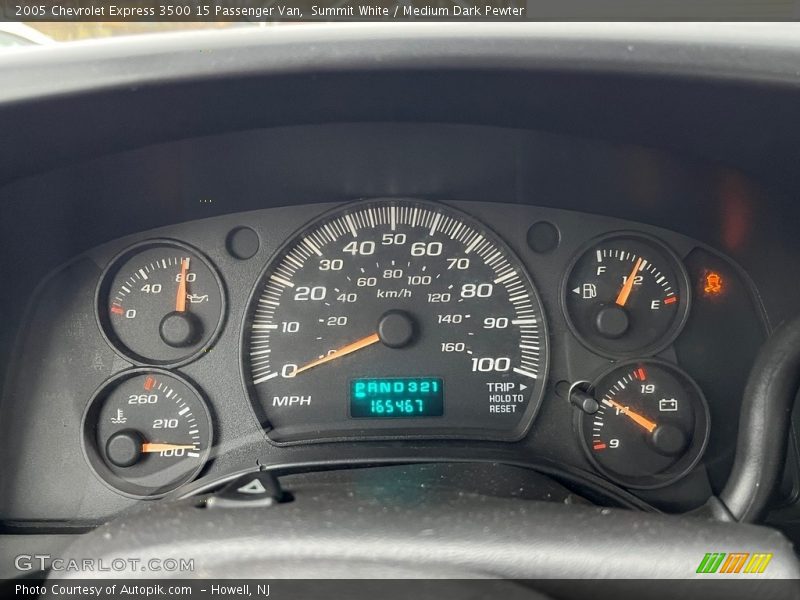 Summit White / Medium Dark Pewter 2005 Chevrolet Express 3500 15 Passenger Van