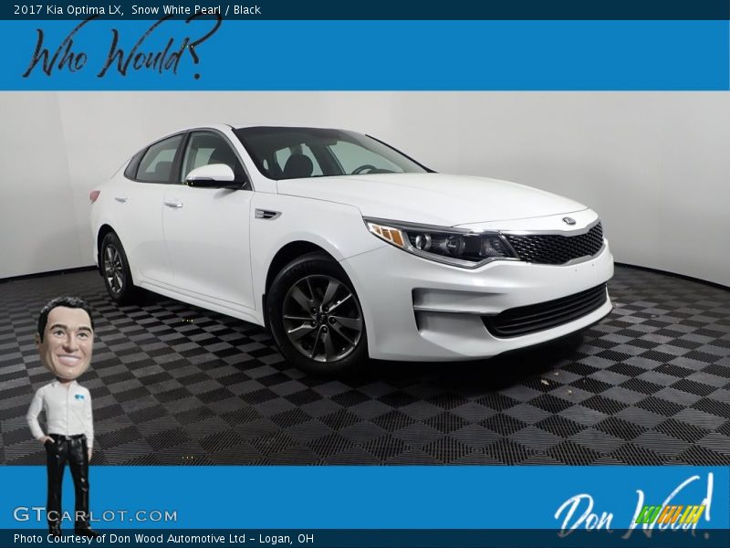 Snow White Pearl / Black 2017 Kia Optima LX