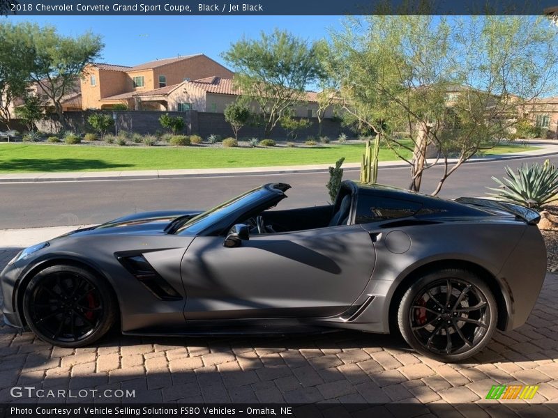 Black / Jet Black 2018 Chevrolet Corvette Grand Sport Coupe