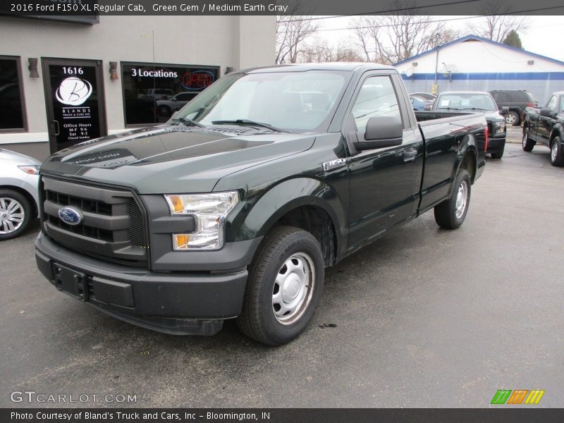Green Gem / Medium Earth Gray 2016 Ford F150 XL Regular Cab
