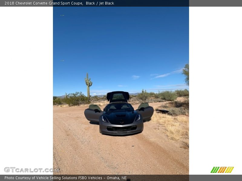 Black / Jet Black 2018 Chevrolet Corvette Grand Sport Coupe
