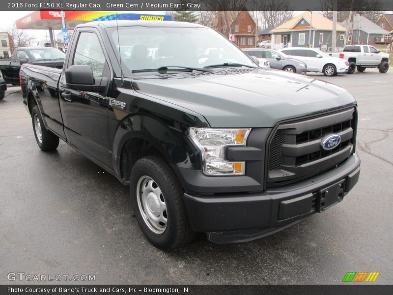 Green Gem / Medium Earth Gray 2016 Ford F150 XL Regular Cab
