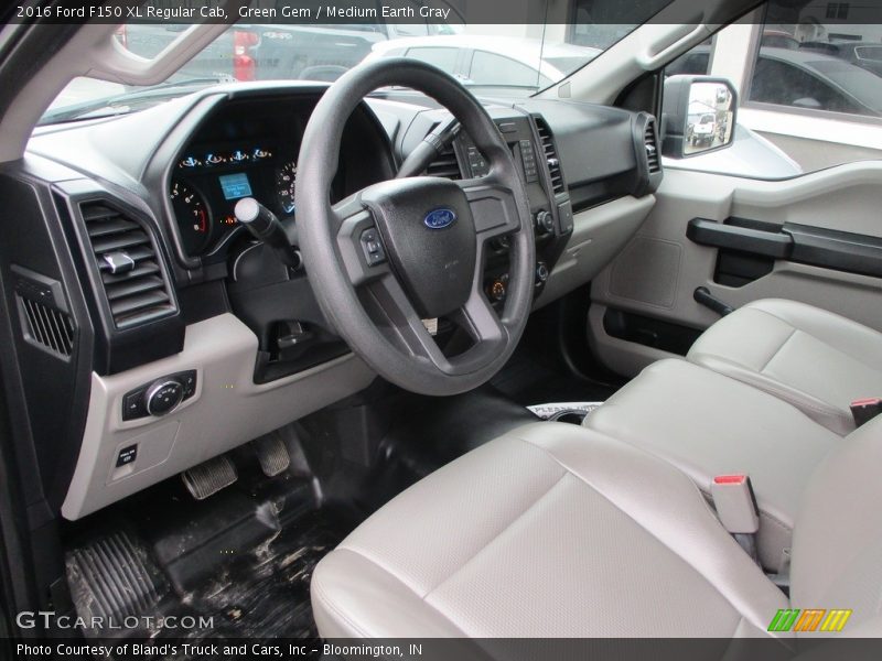 Green Gem / Medium Earth Gray 2016 Ford F150 XL Regular Cab