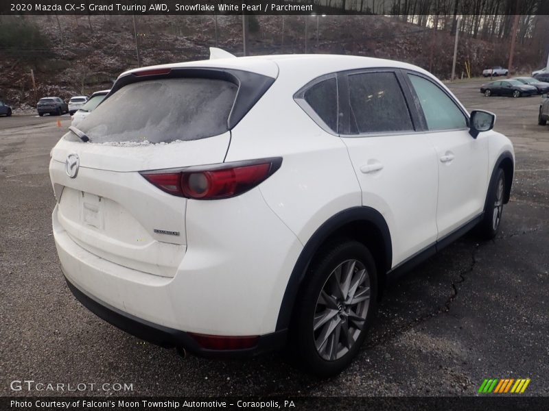 Snowflake White Pearl / Parchment 2020 Mazda CX-5 Grand Touring AWD