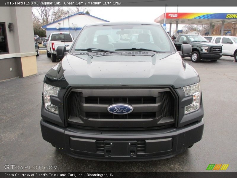 Green Gem / Medium Earth Gray 2016 Ford F150 XL Regular Cab